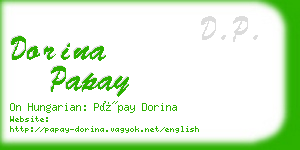 dorina papay business card